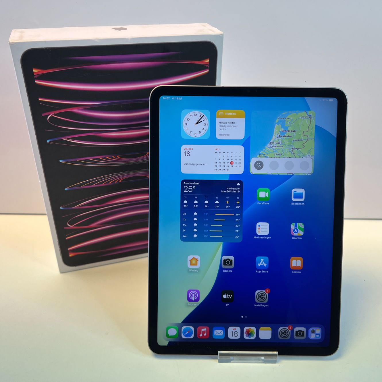 Apple iPad Pro 11 Inch 4e Gen 128GB Space Gray WIFI + 5G | Compleet in doos