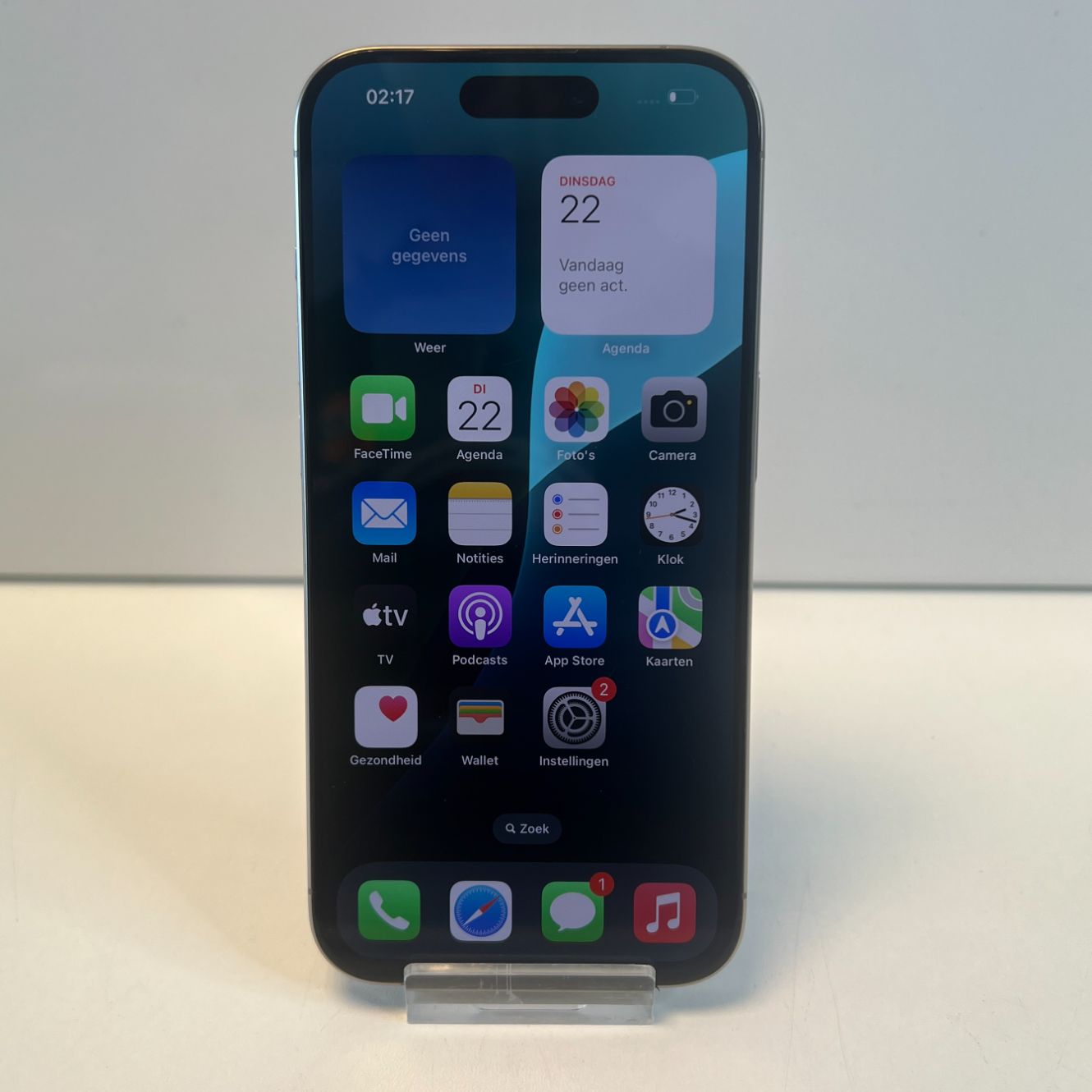 Apple iPhone 15 Pro 128GB Titanium Grey | 89% | Nette staat