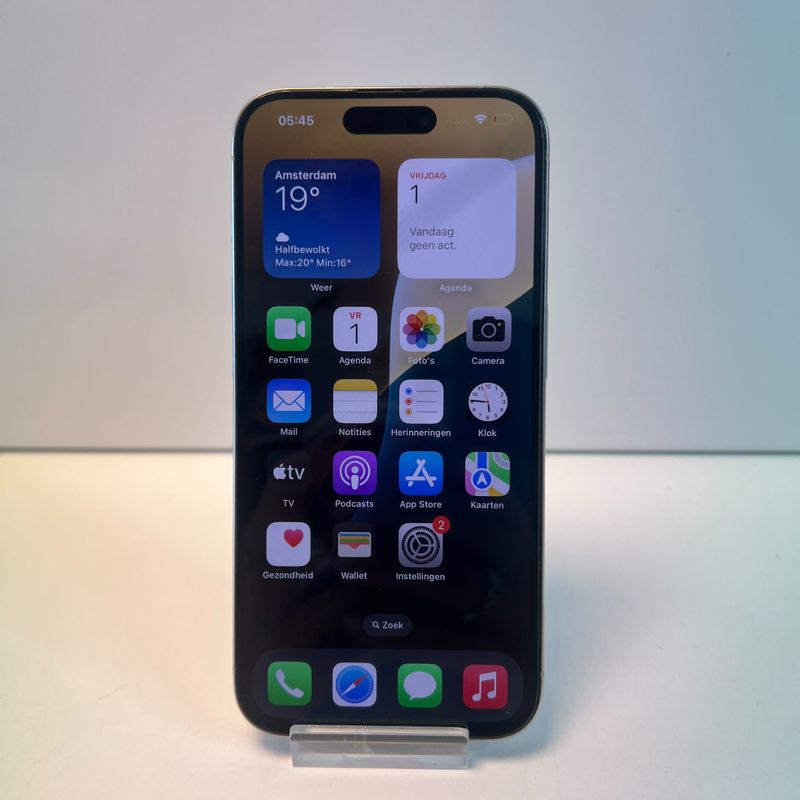 Apple iPhone 15 Pro 128GB White Titanium | 97% | Nieuwstaat!