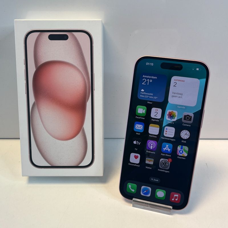 Apple iPhone 15 256GB Roze | 97% | Zeer Nette Staat