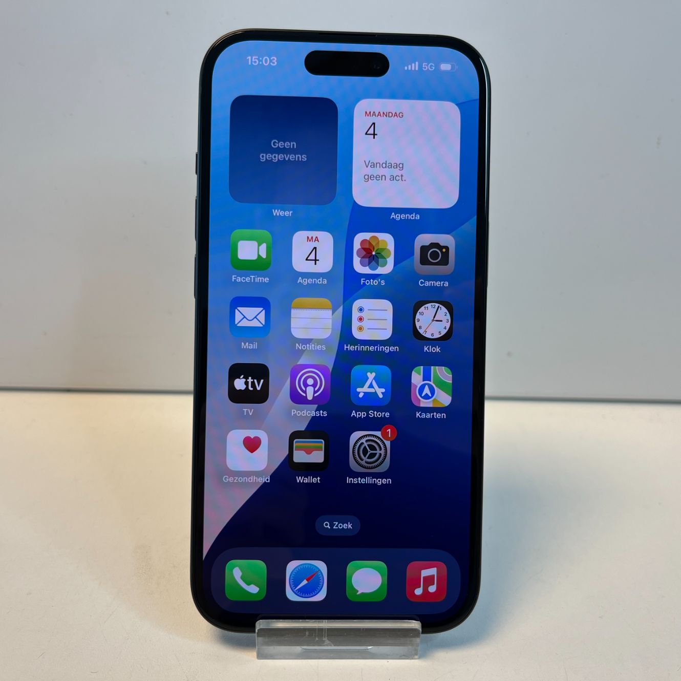 Apple iPhone 15 128GB Zwart | 100% | NIEUWSTAAT!
