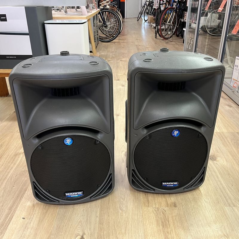 Mackie SRM450 PA Speakers | 2 stuks + statieven