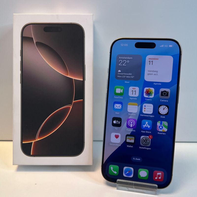 Apple iPhone 16 Pro 256GB Desert Titanium | 100% | NIEUWSTAAT!