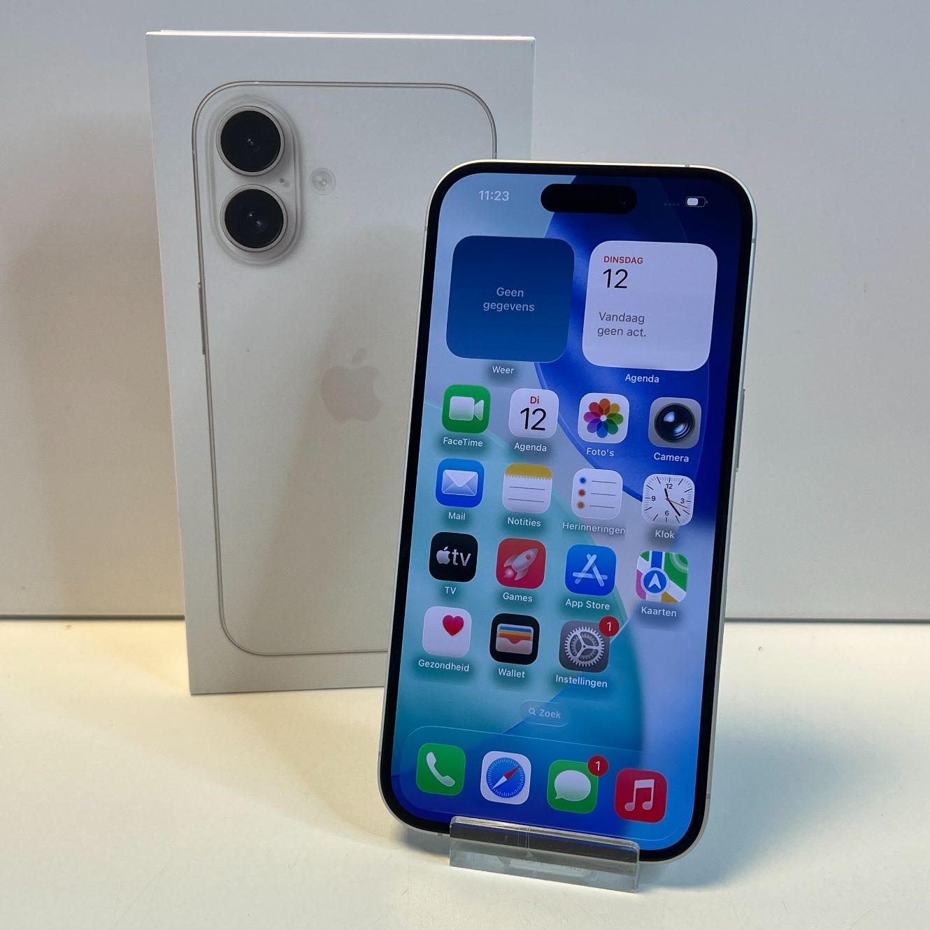 Apple iPhone 16 128GB Wit | 100%|  In Nieuwstaat!