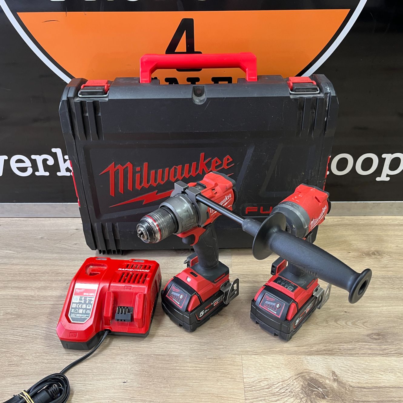 Milwaukee M18 FPP2A3-502x Schroefboorset | In koffer