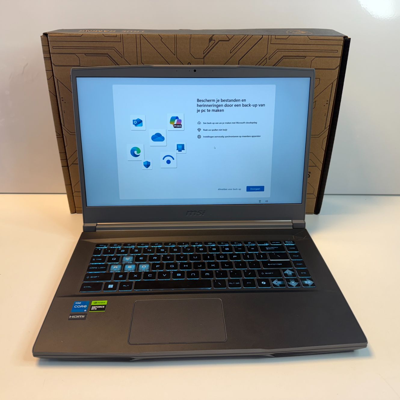 MSI Thin 15 B12UC-1255NL | i5-12450H | 512GB | 16GB | RTX3050 | Nette staat
