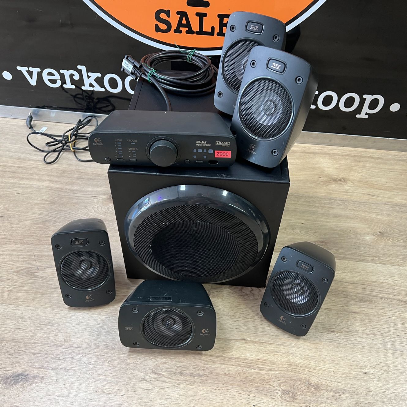 Logitech Z906 5.1kanalen 500W Zwart luidspreker set