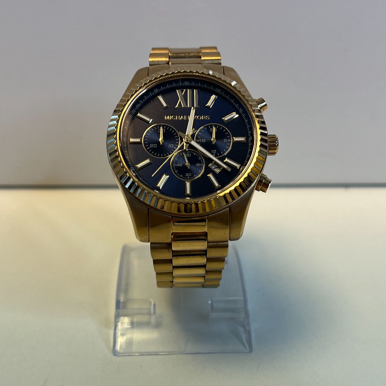 Michael Kors Lexington Heren Horloge Goud | Nette Staat