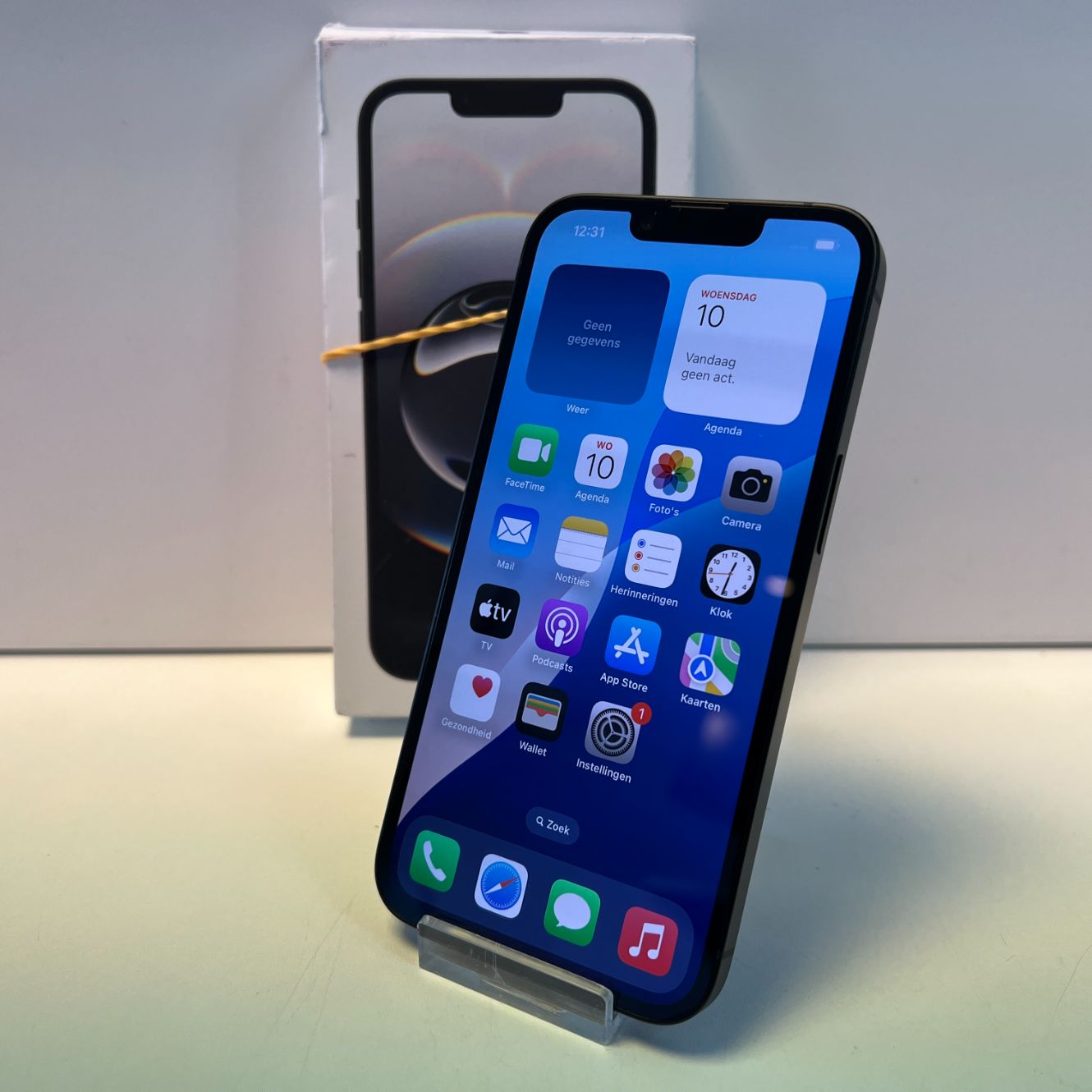 Apple iPhone 16e 128GB Zwart | 100% | Compleet in doos