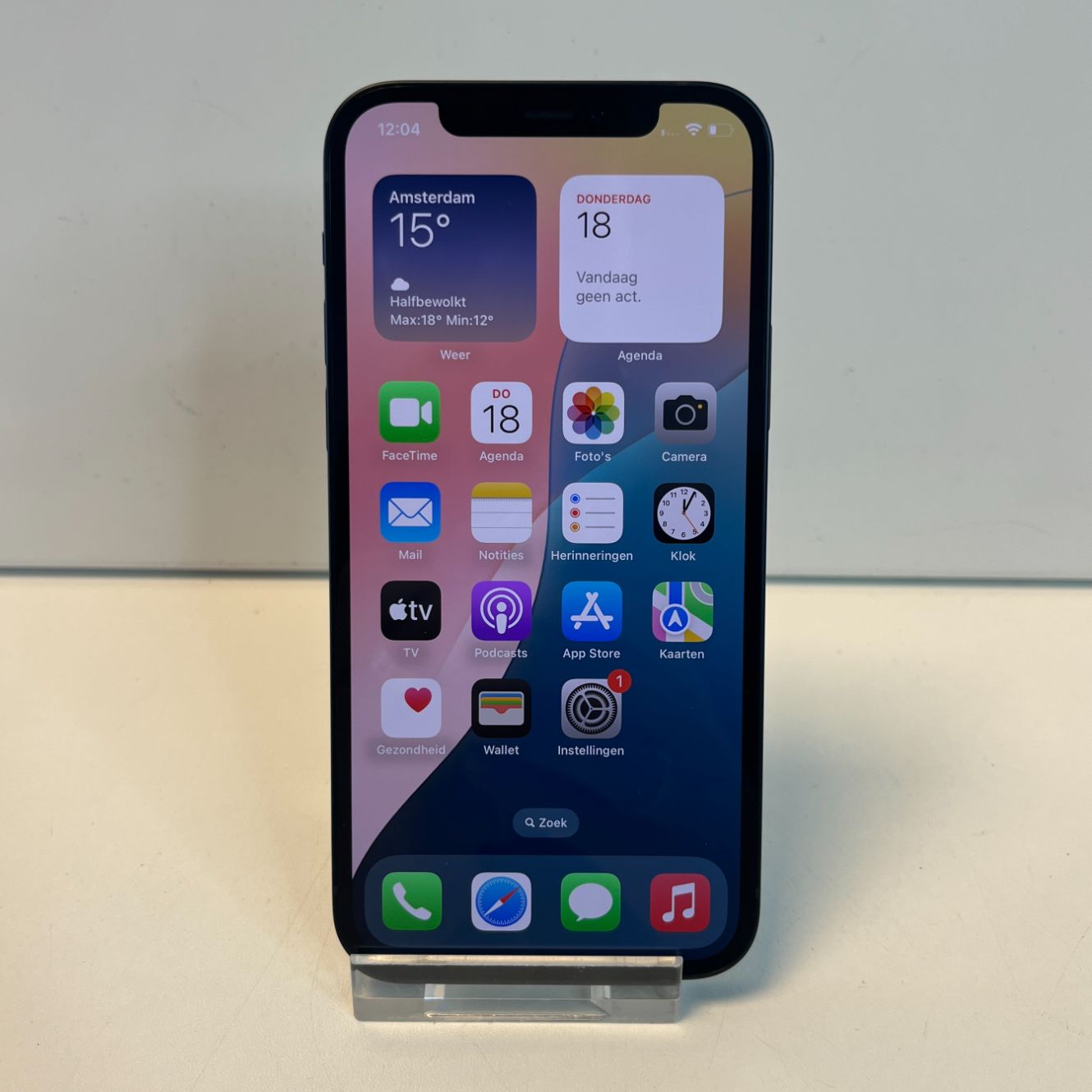 Apple iPhone 12 128GB Zwart | 100% | Zeer Nette Staat