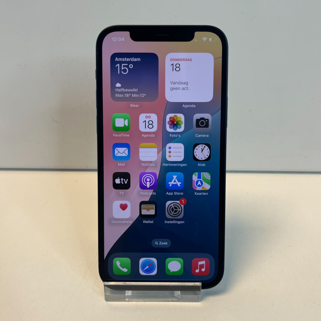 Apple iPhone 12 128GB Zwart | 100% | Zeer Nette Staat
