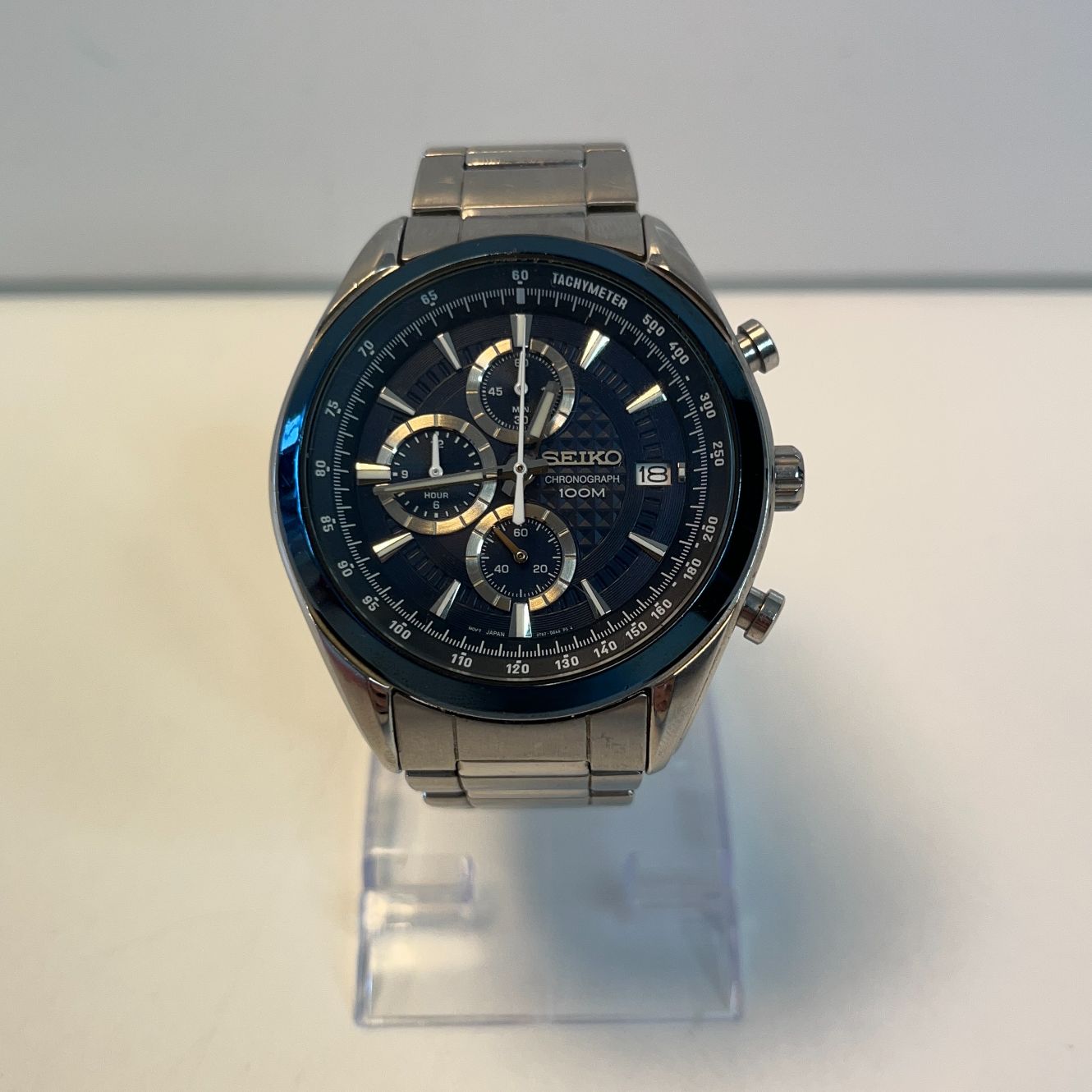 Seiko Chronograph SSB177P1 Heren Horloge - 45 mm