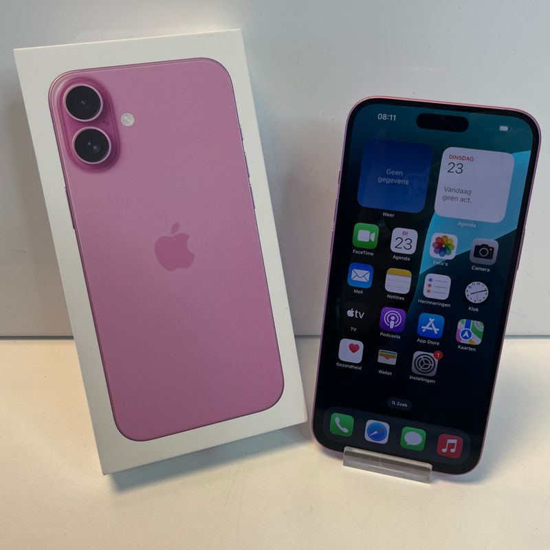 Apple iPhone 16 Plus Roze 256GB | 100% | Zeer Nette staat