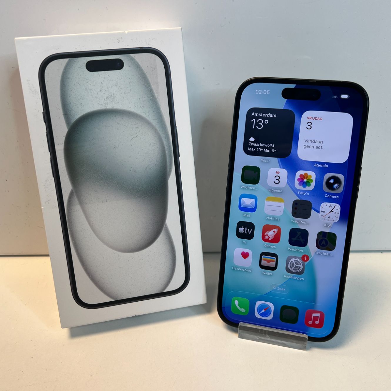 Apple iPhone 15 128GB Zwart | 89% | Nette staat!