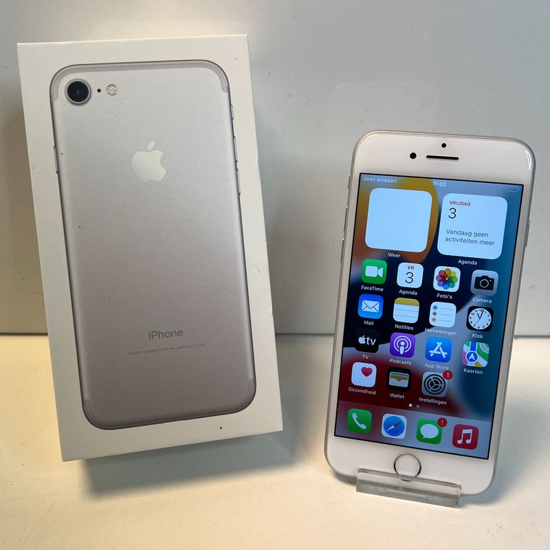 Apple iPhone 7 32GB Zilver | 83% | Compleet in doos