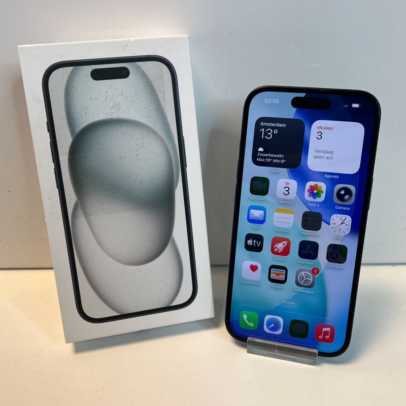Apple iPhone 15 Plus Zwart 128GB | 90% | Nette Staat