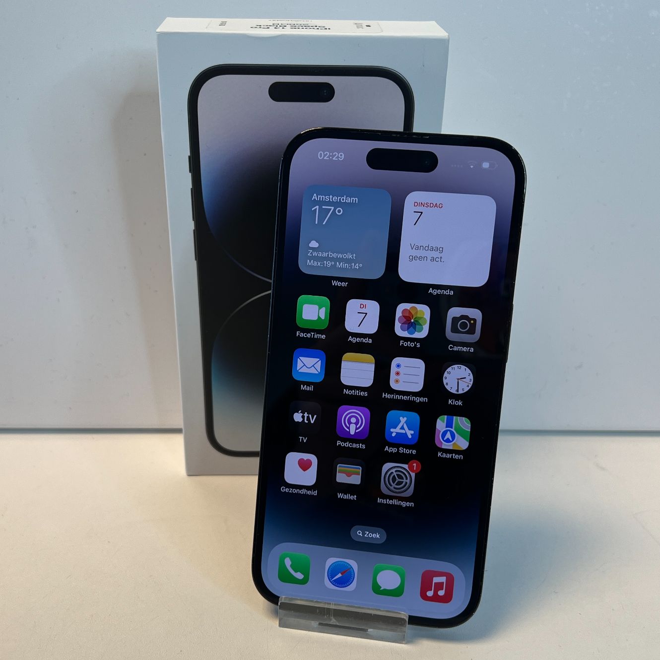Apple iPhone 14 Pro 256GB Zwart | 85% | Nette staat