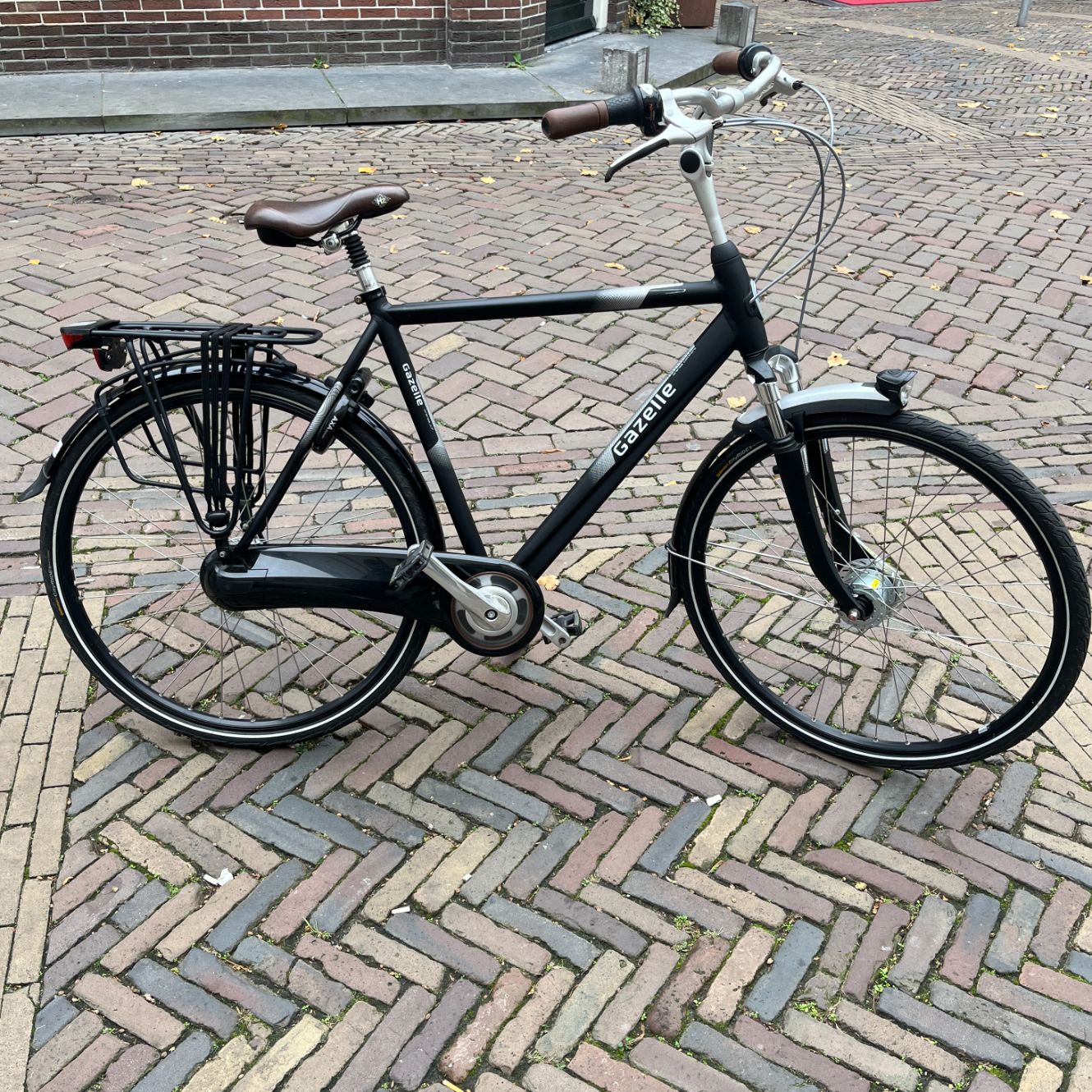Gazelle Orange C7 + Herenfiets zwart | ZGAN!