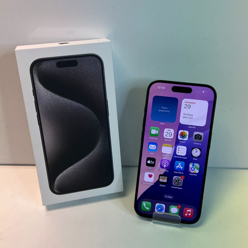 Apple iPhone 15 Pro 128GB Zwart | 88% | Gebruikt