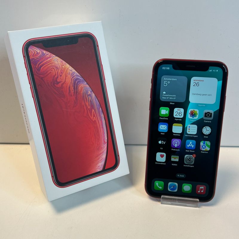 Apple iPhone Xr 128GB Rood | 100% | Nette staat