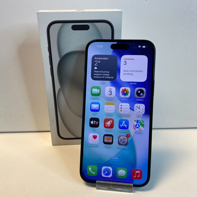 Apple iPhone 15 Plus 128GB zwart | 94% | Zeer Nette Staat!