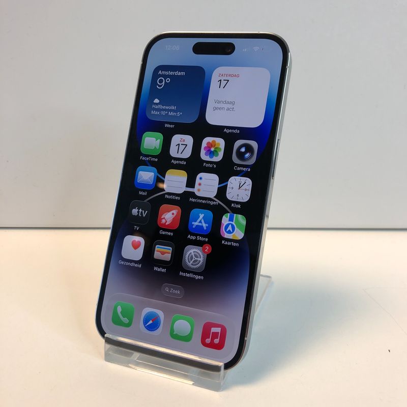 Apple iPhone 14 Pro 128GB Zilver | 87% | Nette Staat
