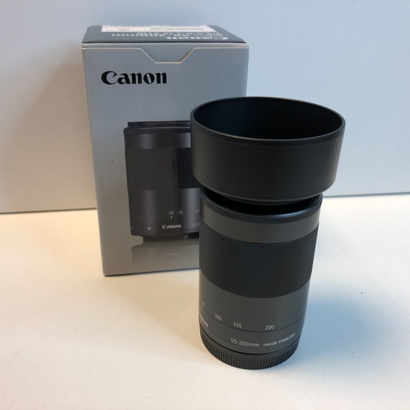 Canon EFm 55-200mm F/4.5-6.3 IS STM lens | Met doos
