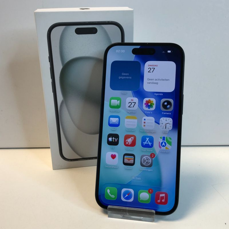 Apple iPhone 15 128GB Black | 81% | Zeer nette staat!