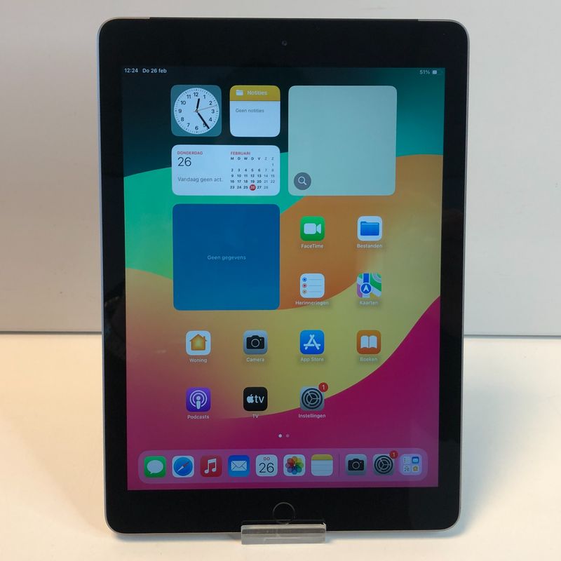 Apple iPad 6e Gen 32GB Zwart | Wifi + Cellular | Gebruikt