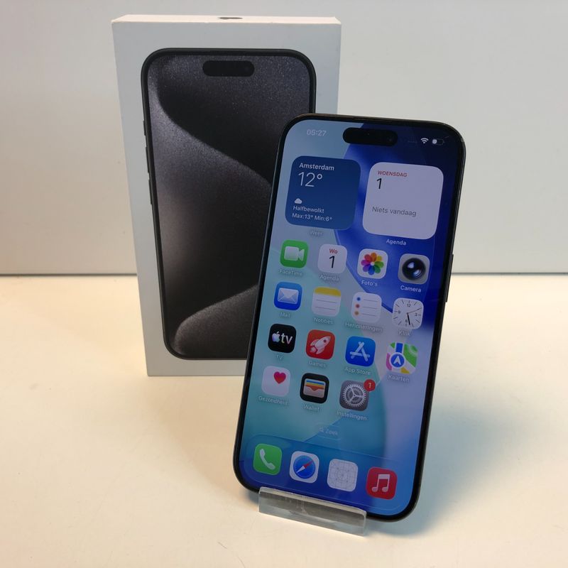 Apple iPhone 15 Pro 128GB Zwart | 88% | Gebruikt