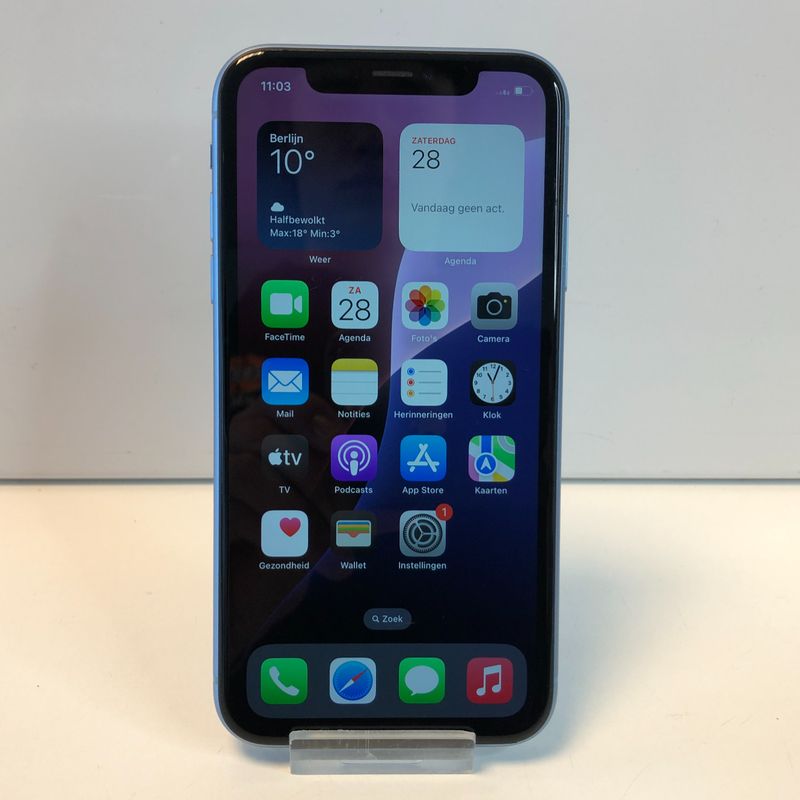 Apple iPhone Xr 64GB Blauw | 100% | Nette staat
