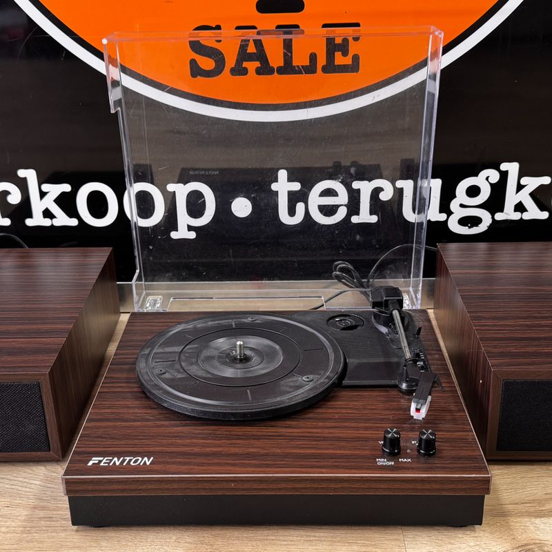 Fenton Platenspeler + 2 speakers | Nette staat