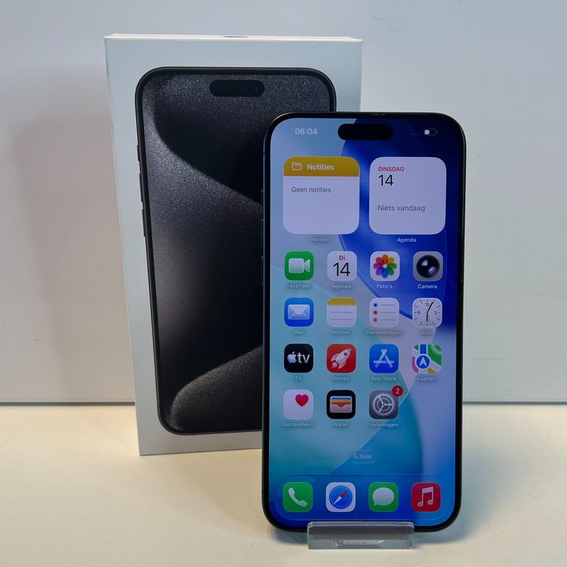 Apple iPhone 15 Pro Max 256GB Zwart | 85% | Nette Staat
