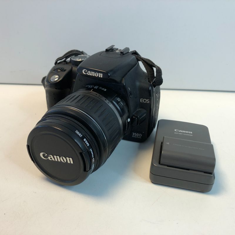 Canon EOS 350D spiegelreflexcamera + lens