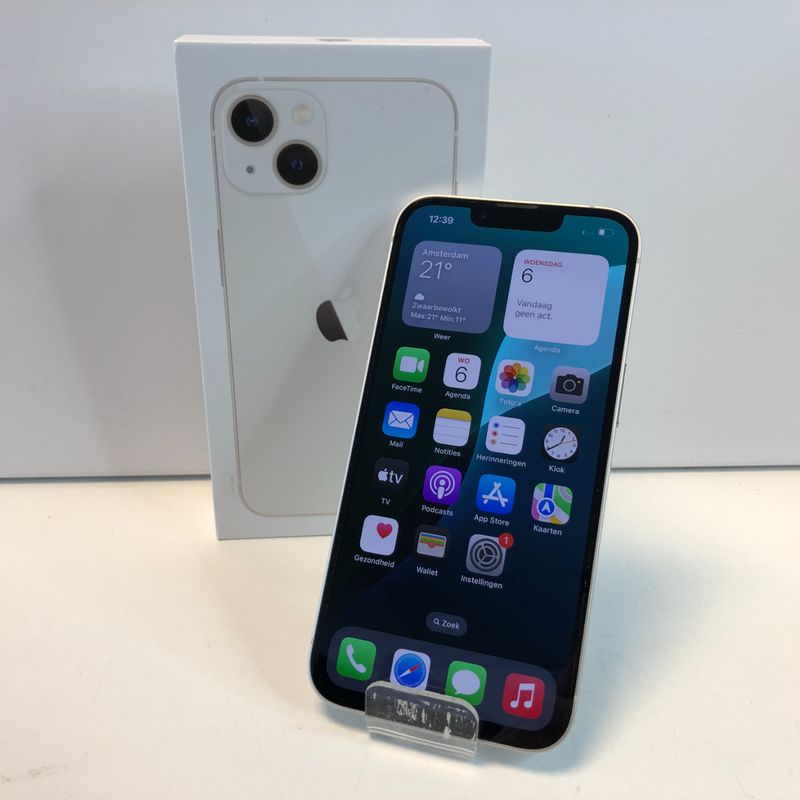Apple iPhone 13 128GB Zilver | 80% | Nette staat