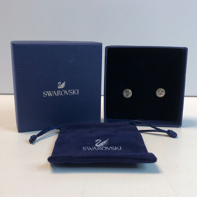 Swarovski oorbellen Goudkleurig | Nette staat
