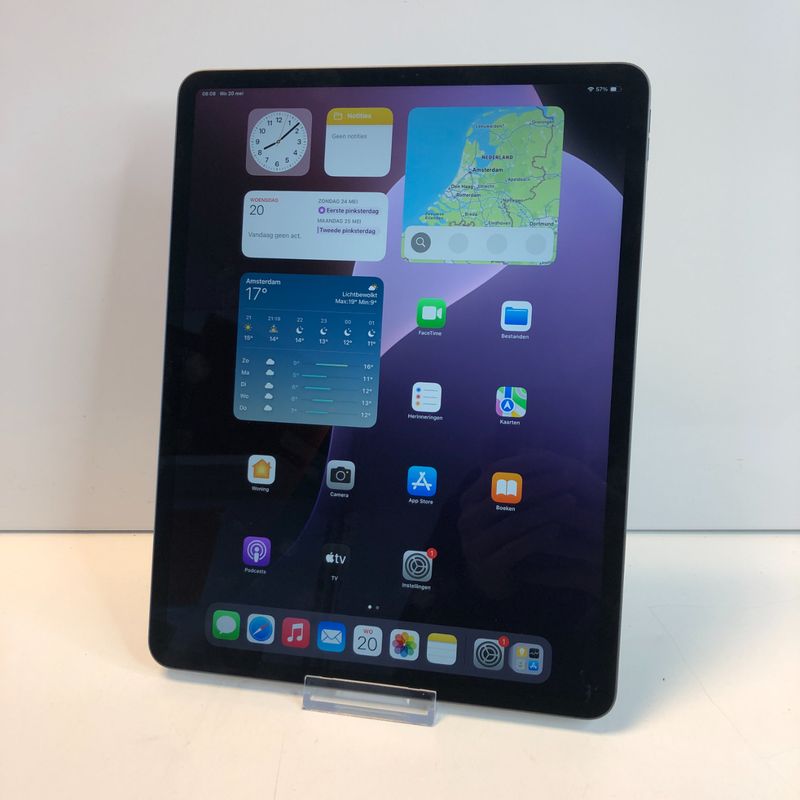 Apple iPad Pro 2020 12.9 inch 128GB Grijs Wifi | 100%