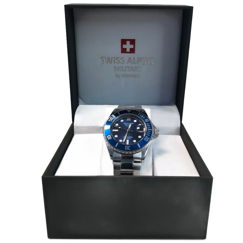 Swiss Alpine Military Herenhorloge Blauw | Nette Staat