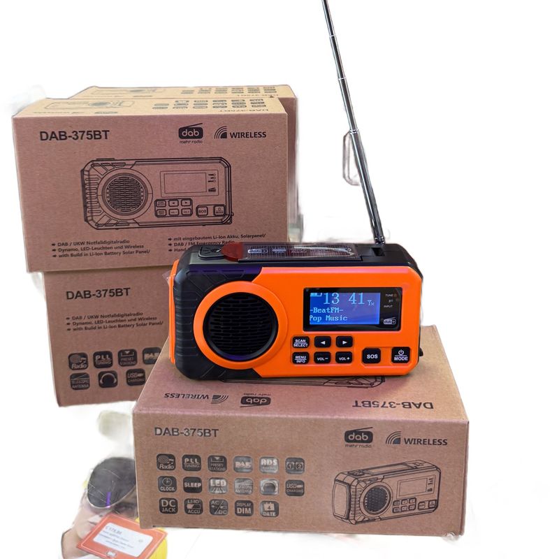 Noodradio DAB-375BT | Met DAB+ | NIEUW !