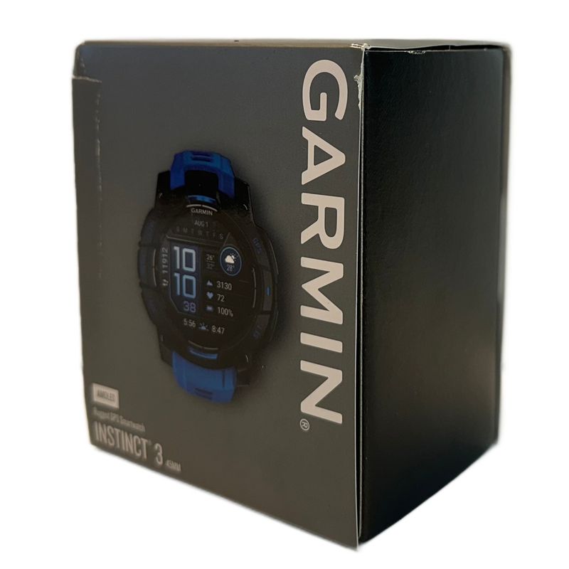 Garmin Instinct 3 45mm AMOLED Blauw smartwatch | NIEUW