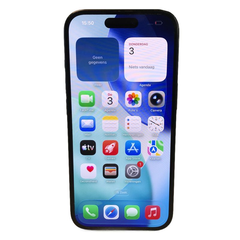 Apple iPhone 15 128GB Zwart | 97% | Gebruikt