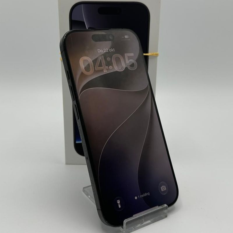 Apple IPhone 16 Pro 128GB zwart 88% | Nette staat