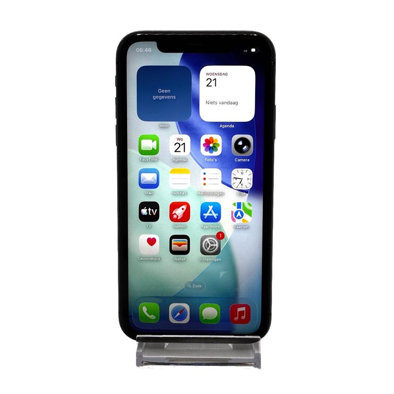 Apple iPhone 11 64GB Zwart | 84% | Gebruikt | Face ID Defect