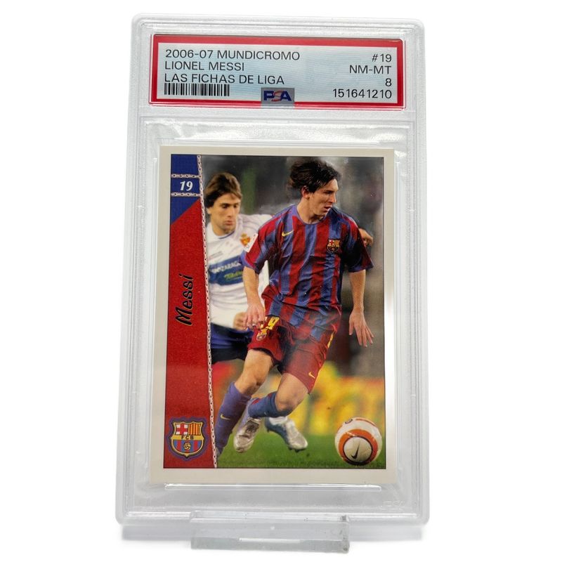 2006 Mundicromo Las Fichas De LaLiga Lionel Messi #19 PSA 8