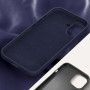 Coque Bleue Nuit  - iPhone  - luxueux en silicone - iPhone 11, 12, 13, 14, 15, 16, 17
