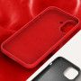 Coque Rouge  - iPhone  - luxueux en silicone - iPhone 11, 12, 13, 14, 15, 16, 17