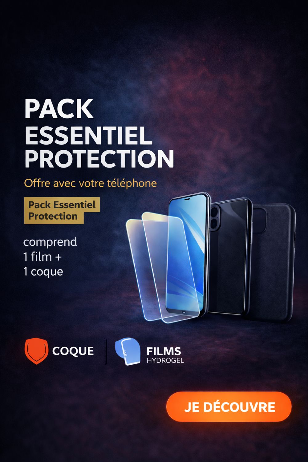 Pack Protection ESSENSIEL- Films + Coque