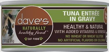 Dave&#39;s Canned Cat Food Tuna Entree in Gravy 5.5oz