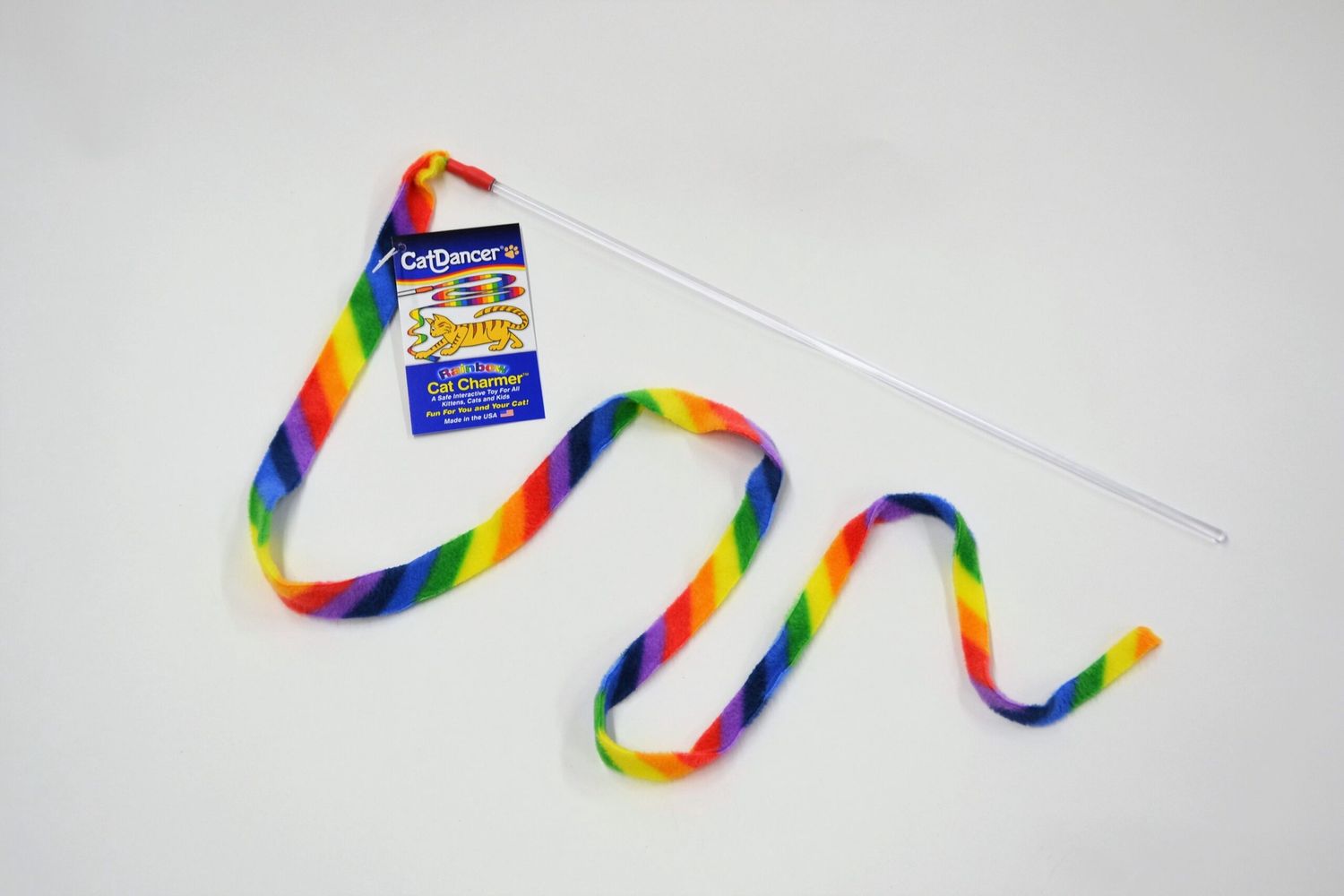 Cat Dancer Charmer Rainbow Wand Cat Toy