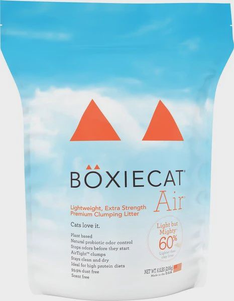 BoxieCat Air Extra Strength, Scent Free Lightweight Clay Litter 6.5lb